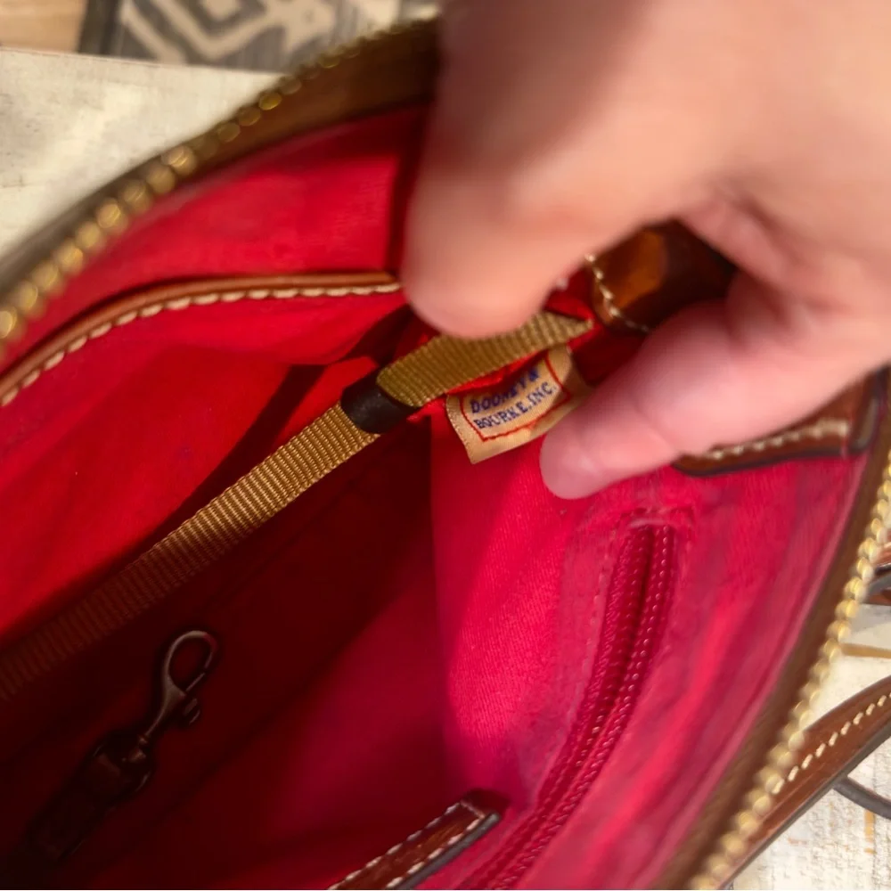 Dooney & Bourke Textured Leather Satchel | Classic Everyday Bag - Picture 6 of 6